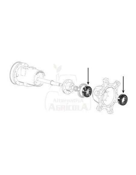 Rodamiento Cubo Reductor Ø 120 x 170 x 28 mm