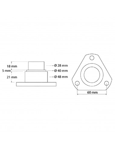 Pivote de giro 28 mm reforzado para John Deere (6 cilindros)