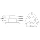 Pivote de giro 28 mm reforzado para John Deere (6 cilindros)