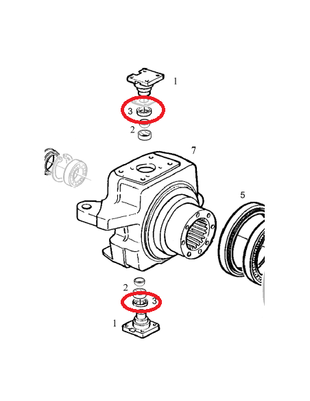 Retén pivote de giro Ø 49 x 65/68 x 10/13,8 mm