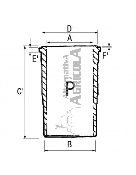 Camisa terminada para Pistón de 102mm Ø
