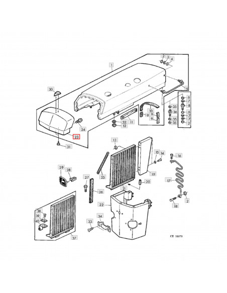 Parte Capo Frontal Tractor John Deere S/40-50