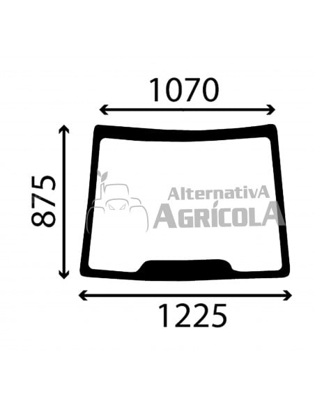 Cristal Parabrisas Delantero tractores New Holland y Case