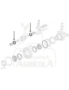 Retén nudo puente delantero John Deere Ø 37 x 52 x 14 mm