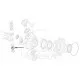 Esférica pivote de giro 25 x 47 x 14,2 mm
