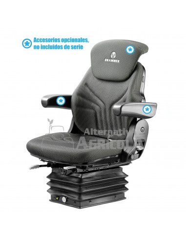 Asiento Grammer Compacto Comfort W con Suspensión Neumática con compresor de 12v  MSG 93/721 - PVC