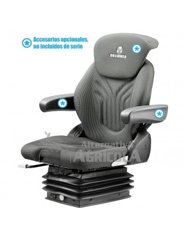 Asiento Grammer Compacto Comfort M con Suspensión Neumática con compresor de 12v MSG 93/521 - PVC