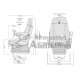 Asiento Grammer para Tractores Máximo Dynamic Plus MSG 95AL/741- Tela