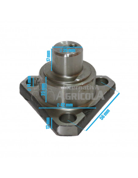 Pivote de giro reforzado puente delantero Ø 25 mm