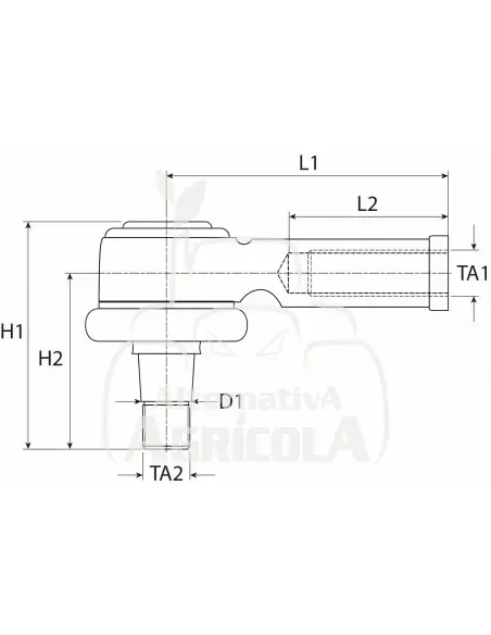 Rótula del Cilindro de Dirección para Tractores Ford Series 10 y 10S