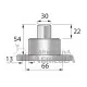 Pivote del rodamiento 90 x 66 mm John Deere y Fendt (6 cilindros) L110347