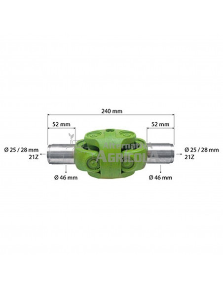 Nudo puente delantero ZF APL-735 Tractor John Deere AL62451