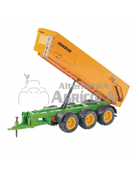 Remolque de juguete Miniatura JOSKIN basculante de tres ejes escala 1:32