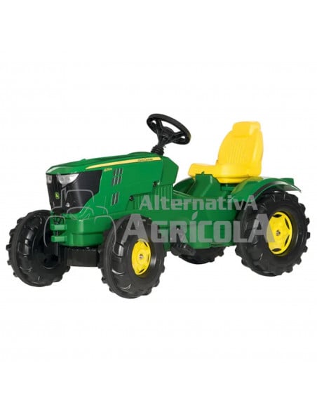 Tractor juquete de pedales John Deere 6210R marca Rolly Toys