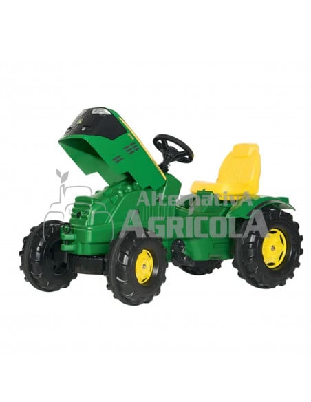 Tractor juquete de pedales John Deere 6210R marca Rolly Toys