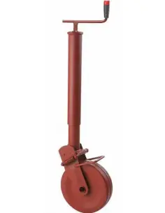 Apoyo jockey  cuadrado 70mm metalico reforzado con bloqueo