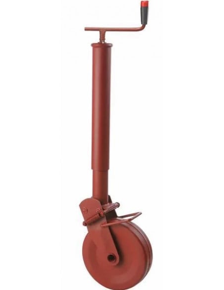 Apoyo jockey  cuadrado 70mm metalico reforzado con bloqueo