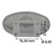 Silencioso de escape Ø 50/35 mm - L 1110 mm tractor Claas / Renault 7700018111