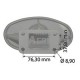 Silencioso de escape Ø 50/35 mm - L 1110 mm tractor Claas / Renault 7700018111
