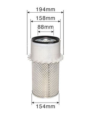 Filtro aire exterior tractores telescópicas