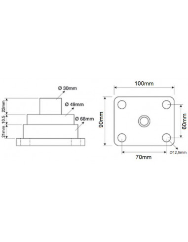 Pivote de Giro John Deere Puente 730/733