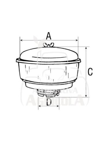 Prefiltro purificador de aire Ø 102 mm