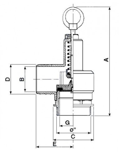Válvula cuba cisterna de riego y purín Ø 1"1/2