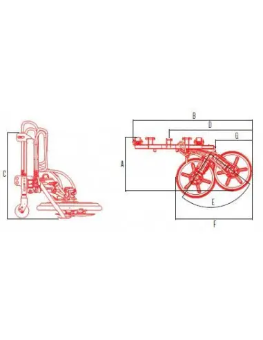 Brazo desbrozador de disco con desplazamiento lateral hidráulico 620mm
