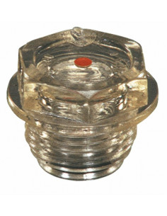 Visor hexagonal plástico 3/4".