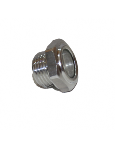 Visor hexagonal aluminio 3/4".