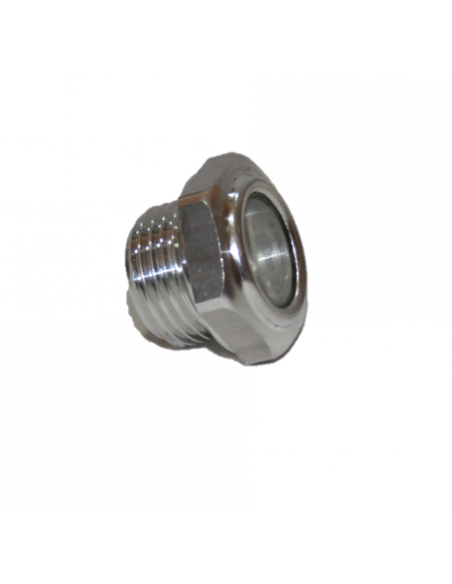 Visor hexagonal aluminio 3/4".