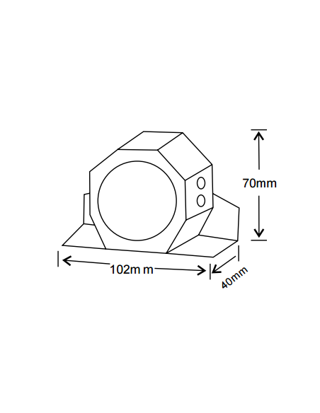 Avisador acústico marcha atrás multivoltaje 107db