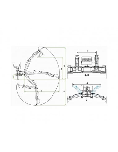 Retroexcavadora al tractor H240Z