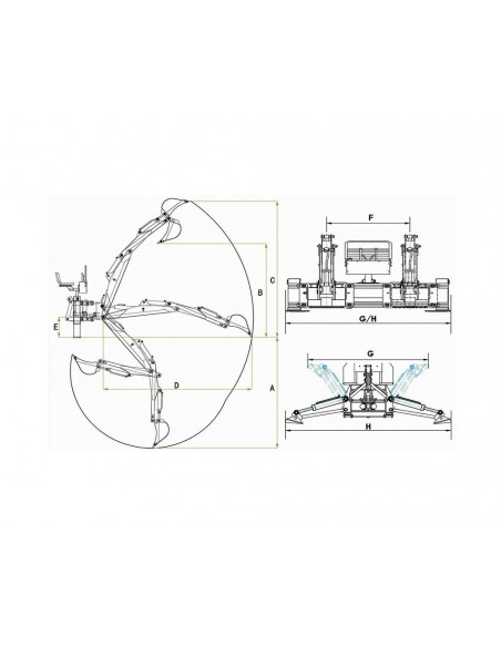 Retroexcavadora al tractor H240Z