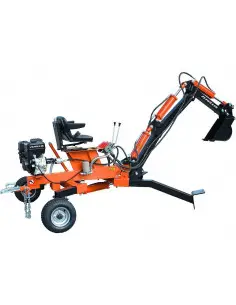 Retroexcavadora motor gasolina 10 HP 2100 mm altura