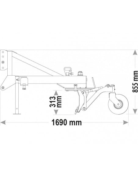 Polidozers multiusos enganche Tipo Tenias 2500mm