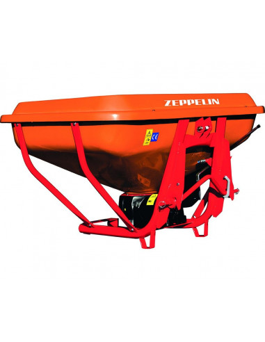 Abonadora Pendular 1300Kg Tolva en Fibra de Vidrio con Apertura Manual