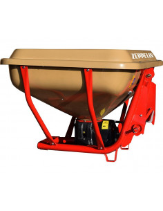 Abonadora Pendular 1300Kg Tolva en Fibra de Vidrio con Apertura Hidráulica