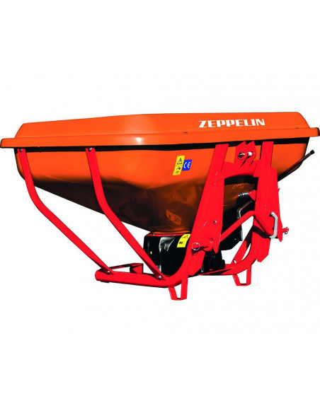 Abonadora Pendular 1500Kg Tolva en Fibra de Vidrio con Apertura Manual