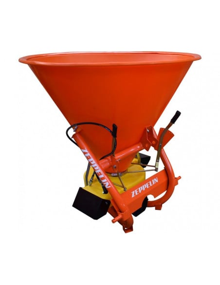 Abonadora Monodisco Con Localizador con Tolva en Politileno 500Kg con Apertura Manual