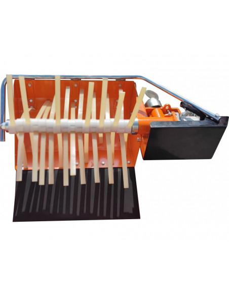 Soporte telescópico al tripuntal + doble cabezal desbrotador de cuerdas