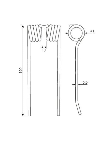 Púa muelle recogedor pick up Class