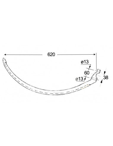 Aguja empacadora Massey Ferguson