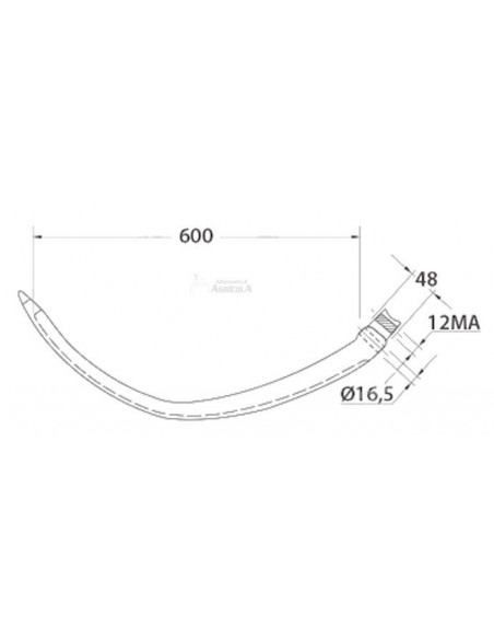 Aguja empacadora New Holland