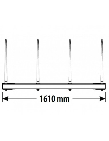 CARGADORA FRONTAL con 4 púas.