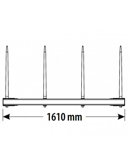 CARGADORA FRONTAL con 4 púas.