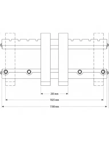 CARGADORA FRONTAL ajustable CON 4 PUAS 810