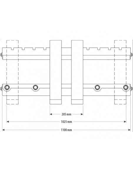 CARGADORA FRONTAL ajustable CON 4 PUAS 810