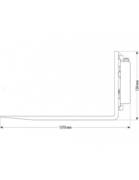 CARGAPALET 2TM con enganche de púas