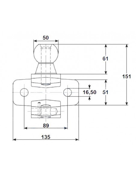 Enganche remolque 3500Kg